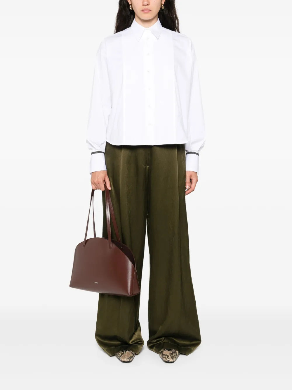 Brunello Cucinelli  pintuck-detailed shirt