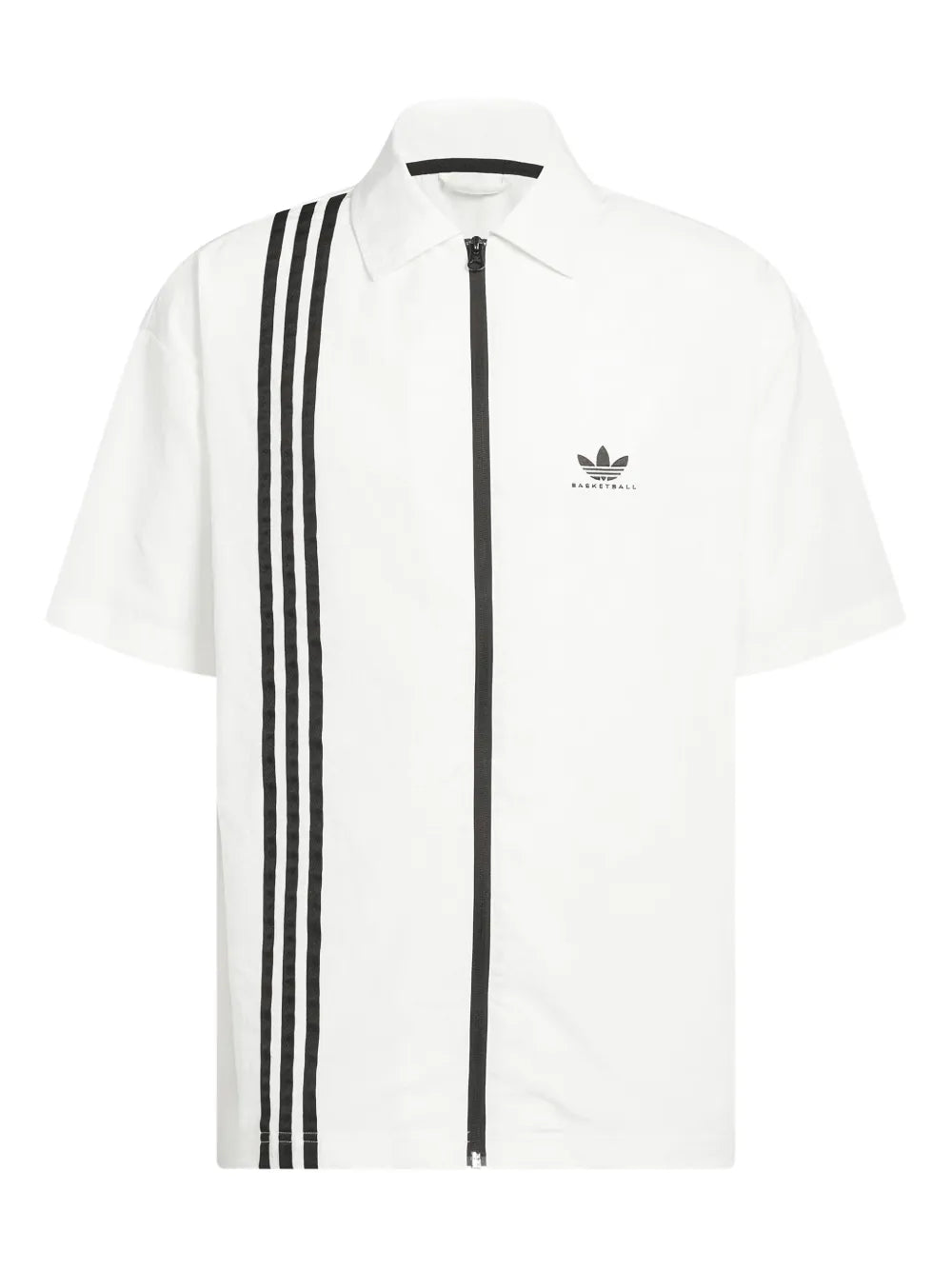 adidas  logo-embroidered shirt