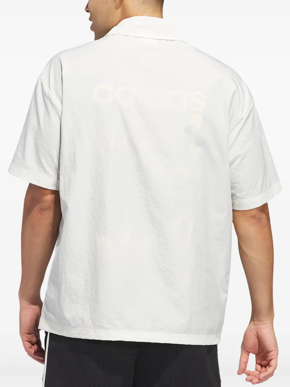 adidas  logo-embroidered shirt