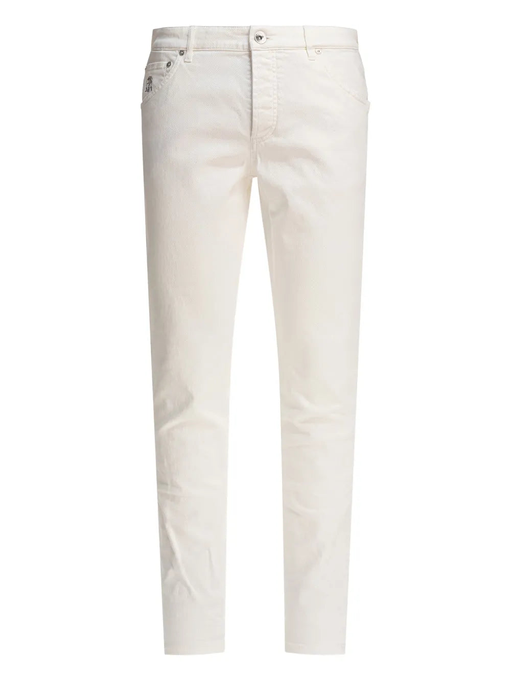 Brunello Cucinelli  logo-patch trousers