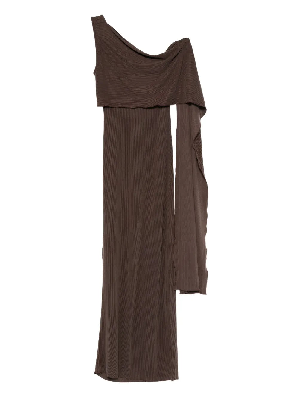 Aya Muse  one-shoulder fine-ribbed maxi dress