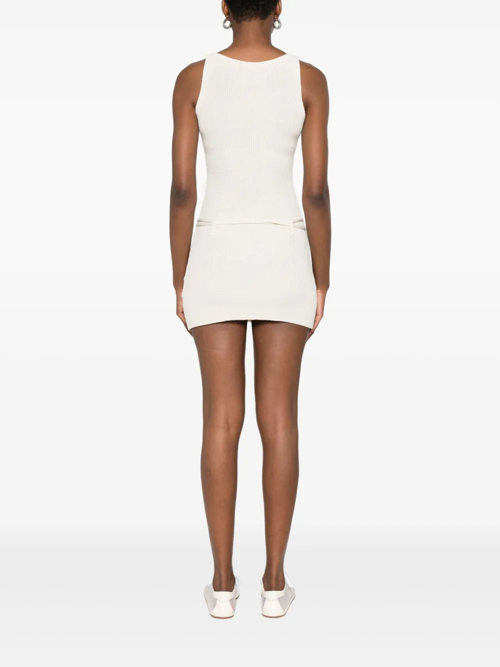 Aya Muse  Zeal belted ribbed mini dress