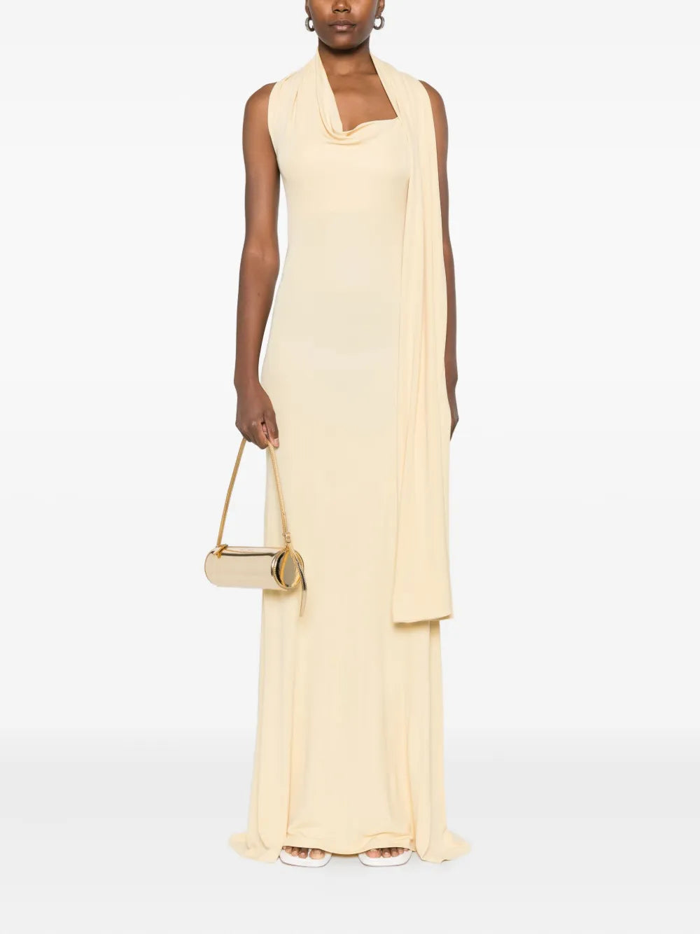 Aya Muse  Wisp halterneck draped maxi dress