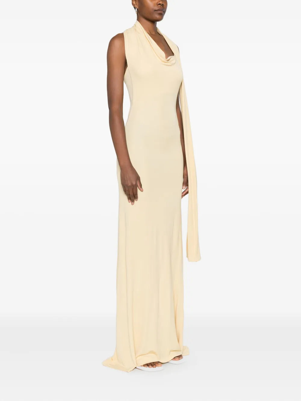 Aya Muse  Wisp halterneck draped maxi dress