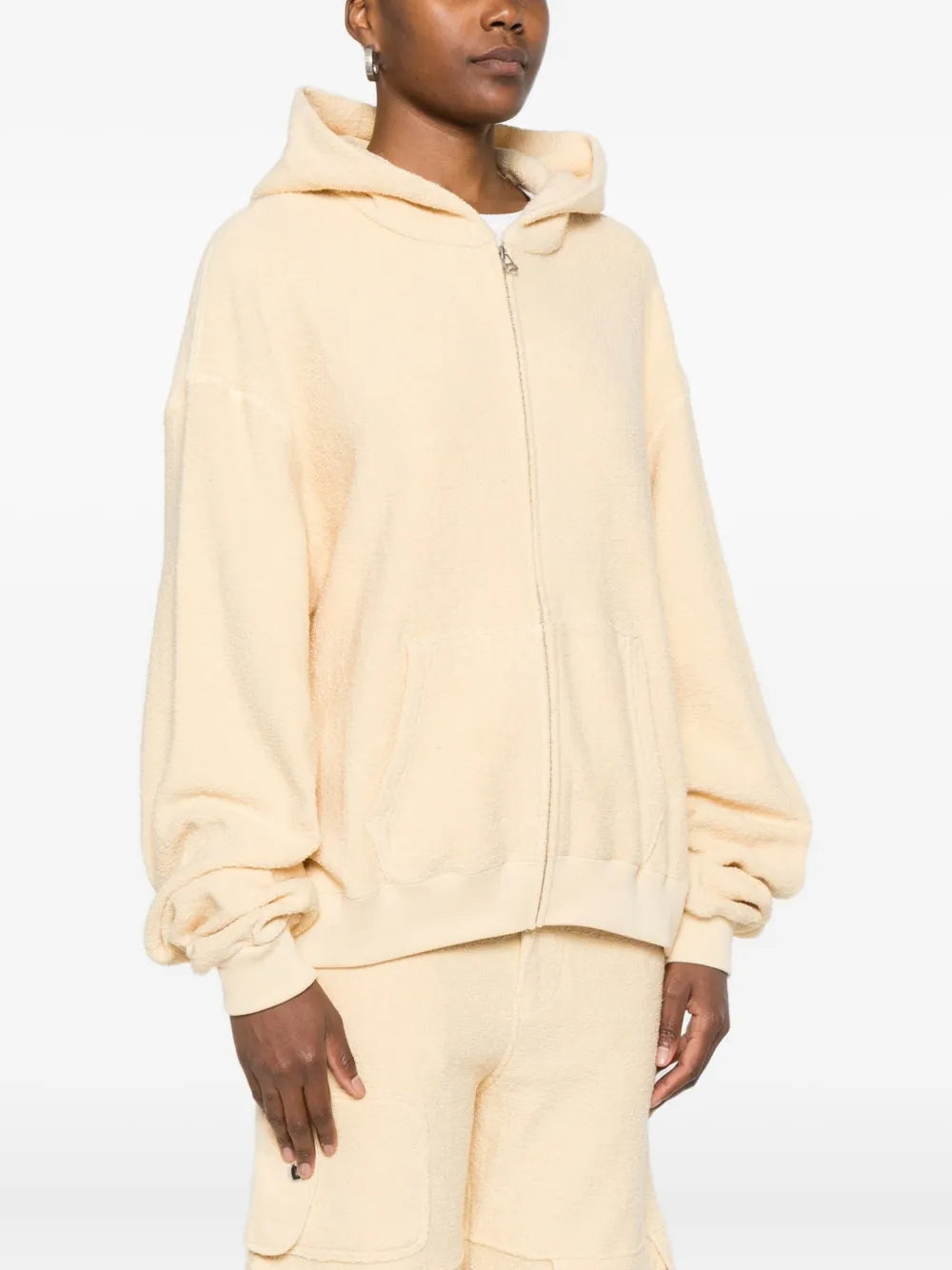 Aya Muse  zip-up cotton hoodie