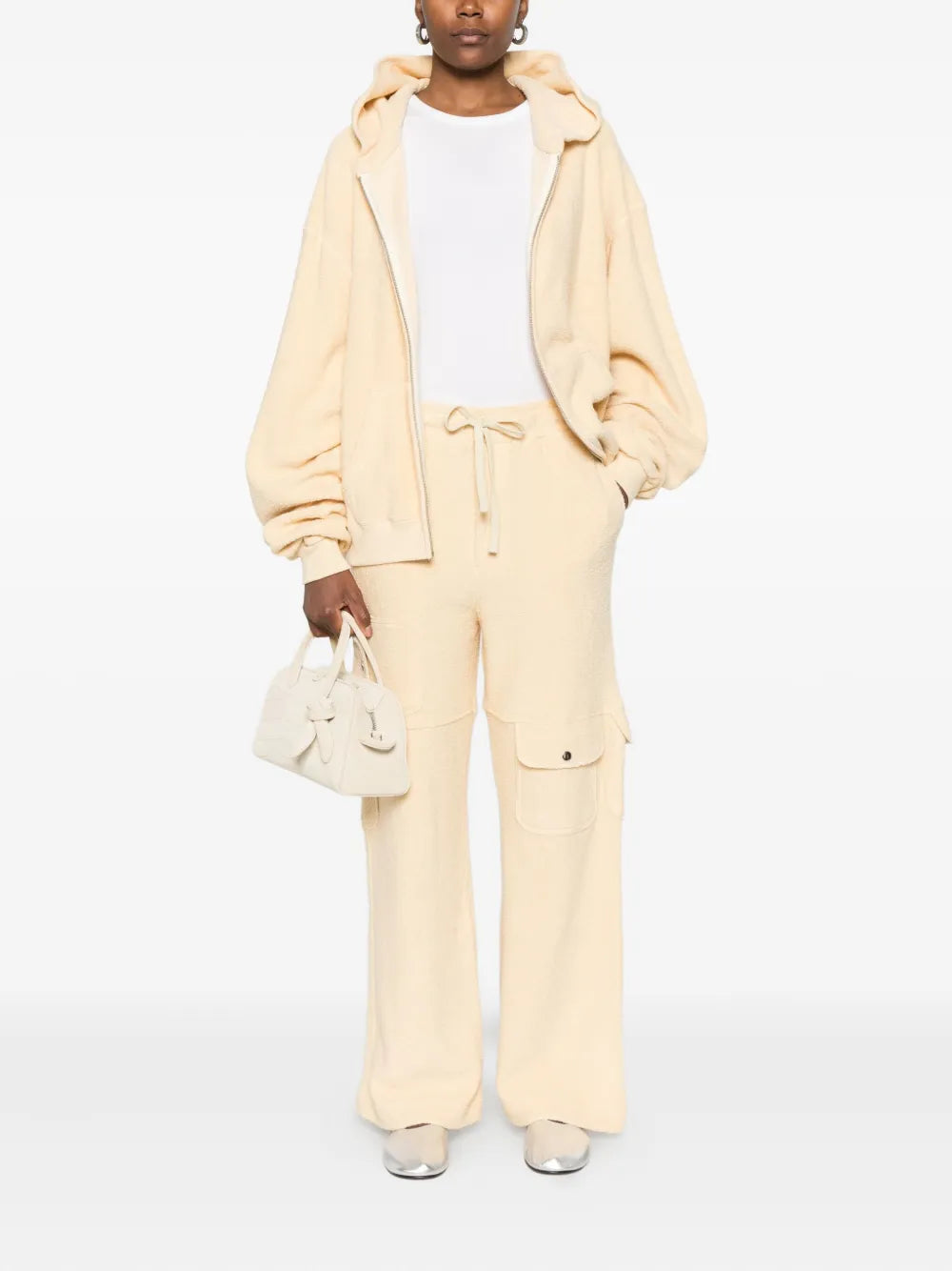 Aya Muse  zip-up cotton hoodie