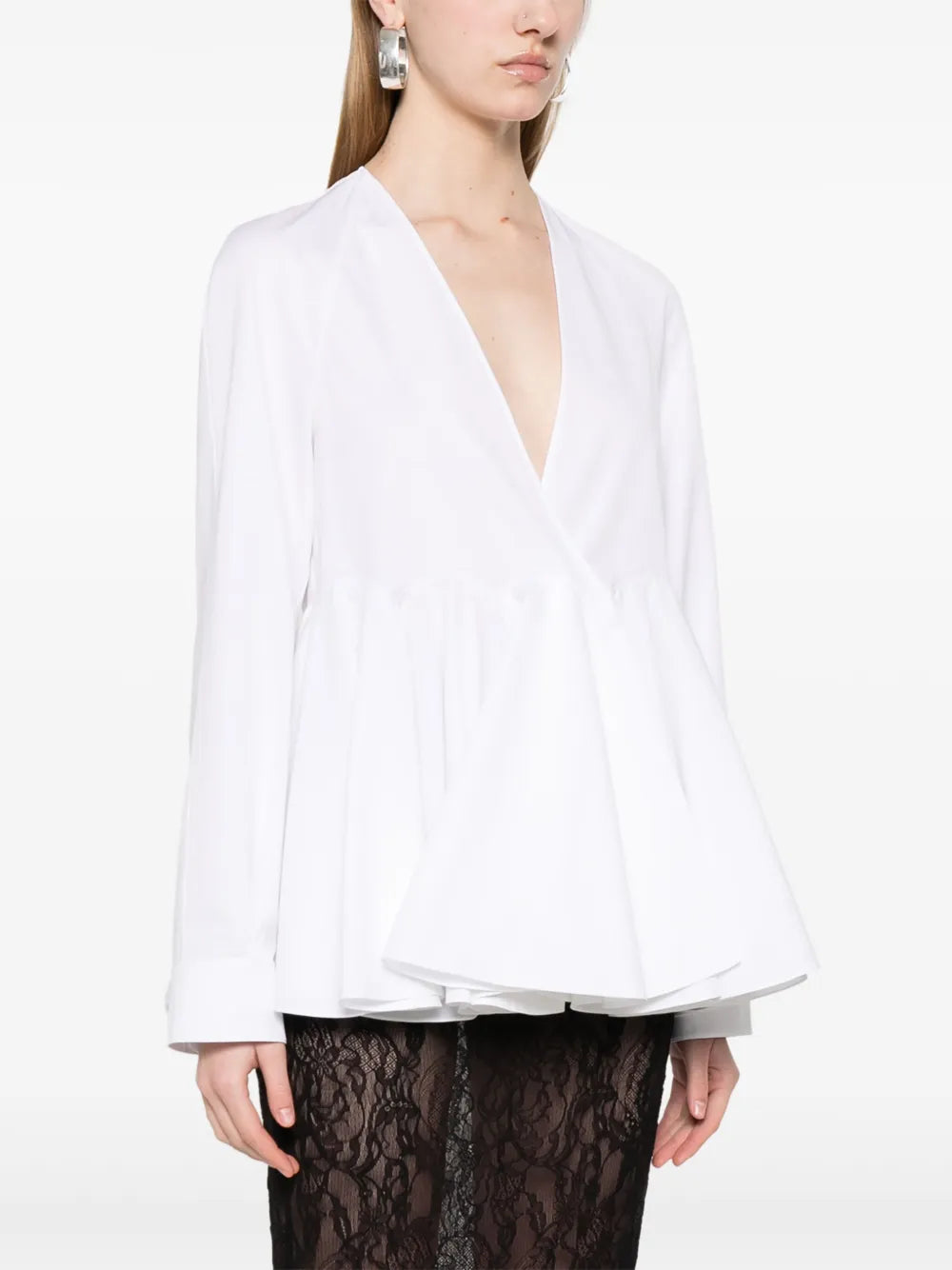 Alaïa  flare shirt