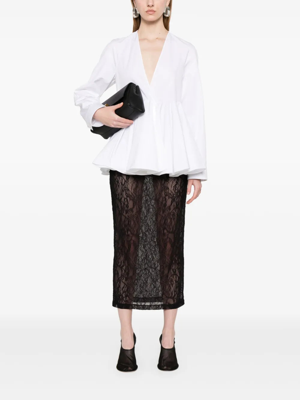 Alaïa  flare shirt