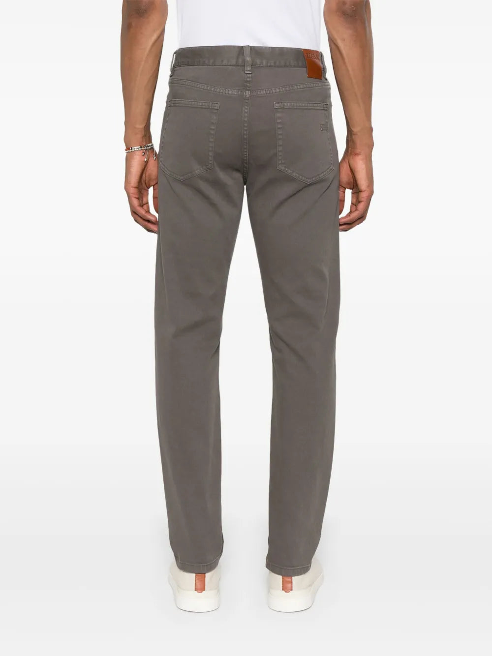 Zegna  logo-patch jeans