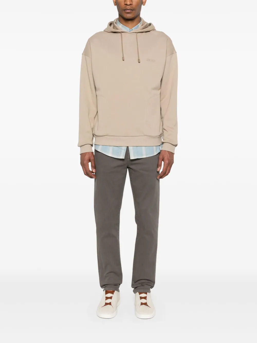 Zegna  logo-patch jeans