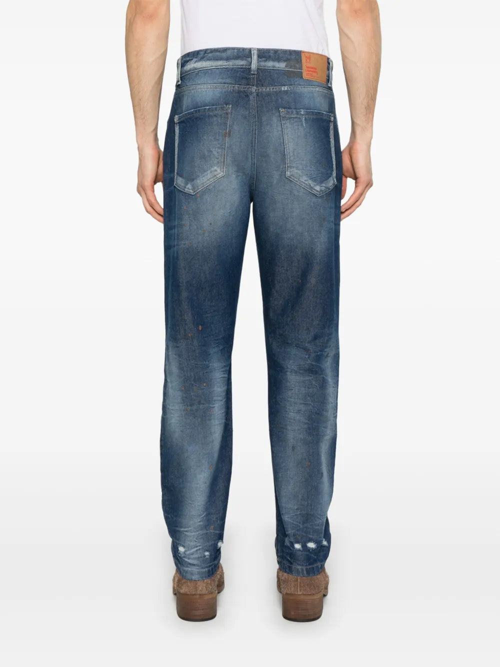 BROKEN LAUNDRY distressed-finish jeans