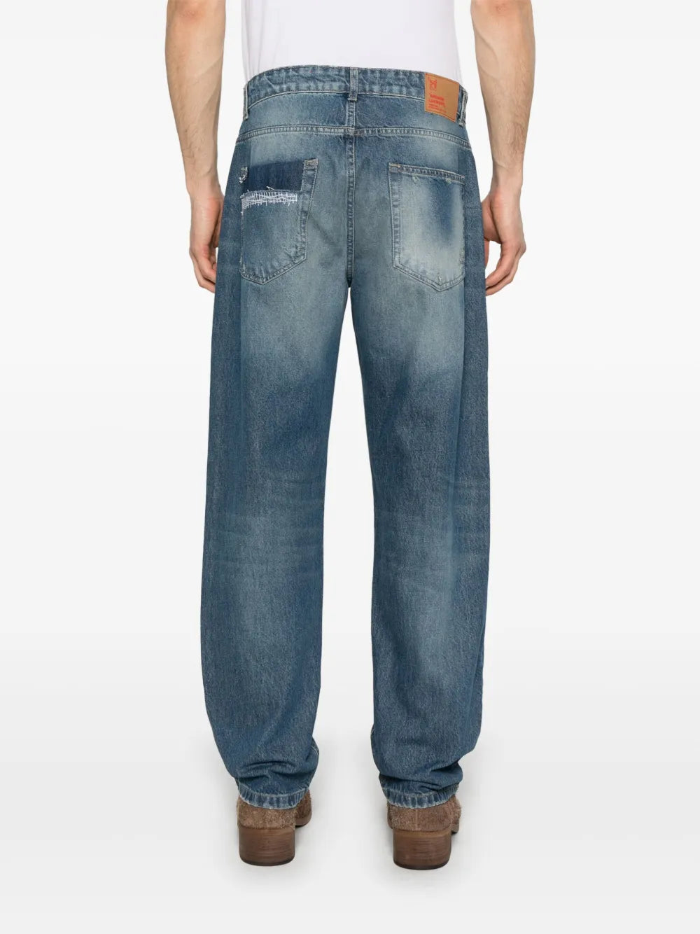 BROKEN LAUNDRY ripped-detailing jeans