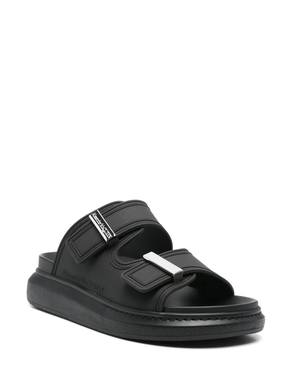 Alexander McQueen logo-engraved sandals
