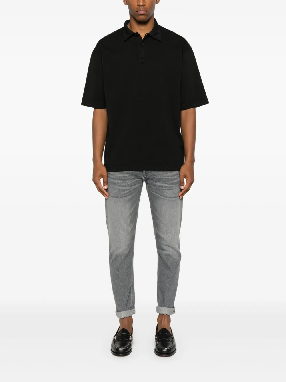 White Sand  cotton polo shirt