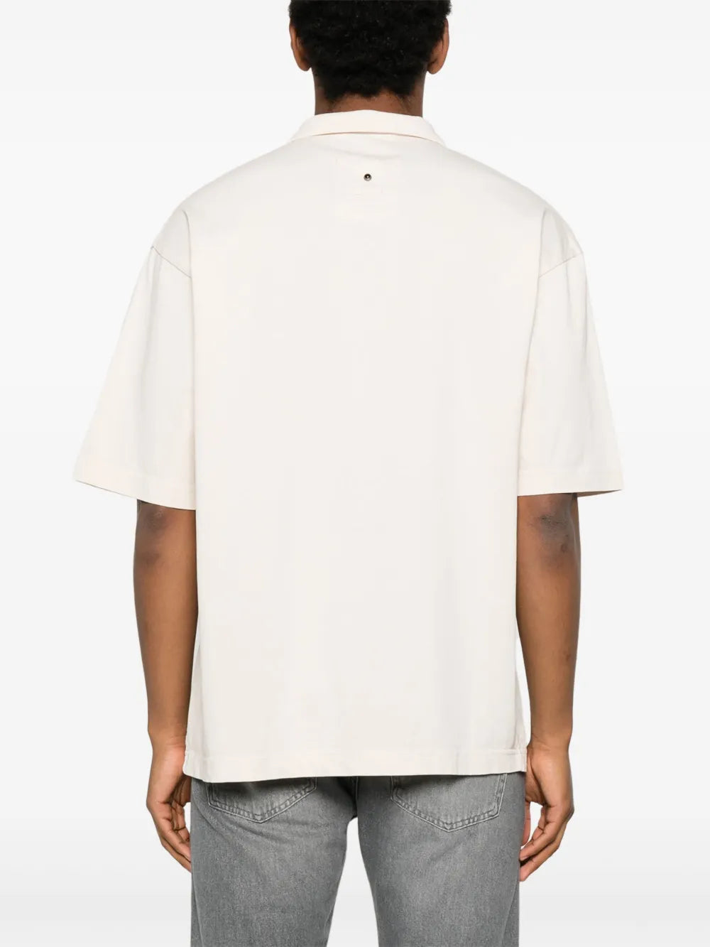 White Sand  cotton polo shirt
