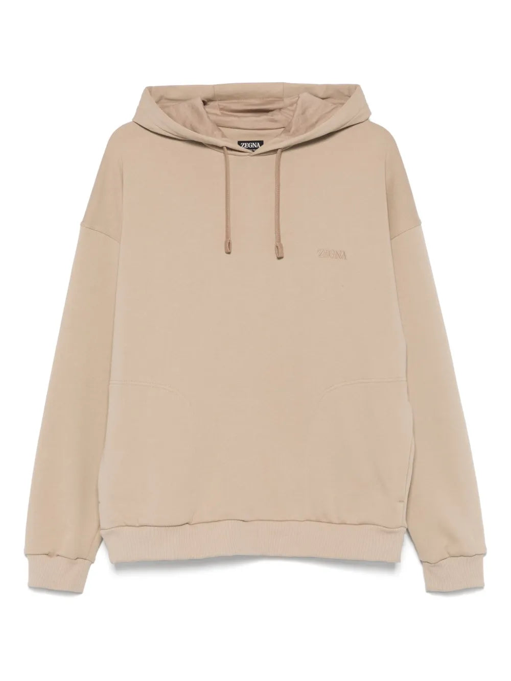 Zegna  logo-embroidered hoodie