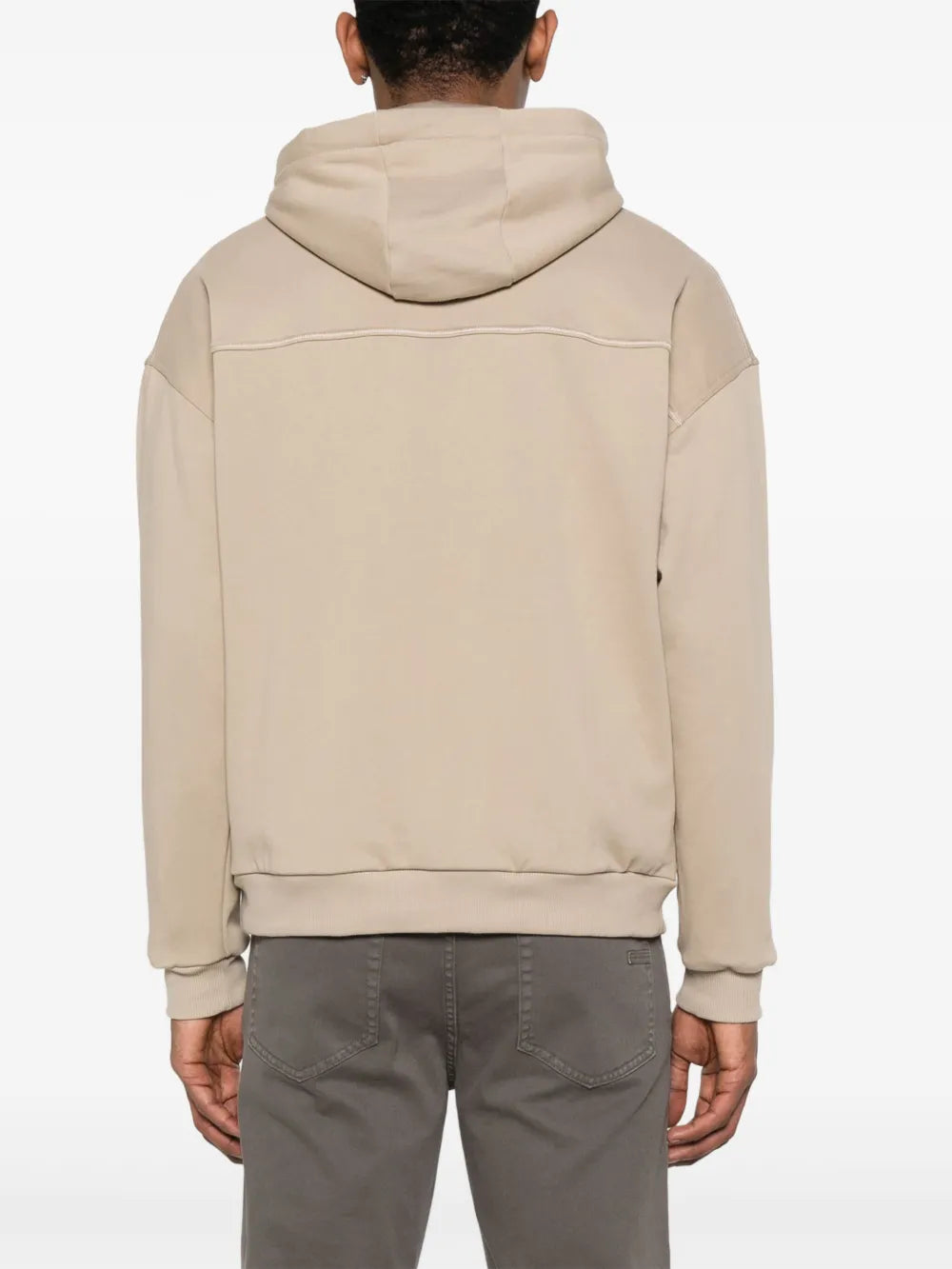 Zegna logo-embroidered hoodie