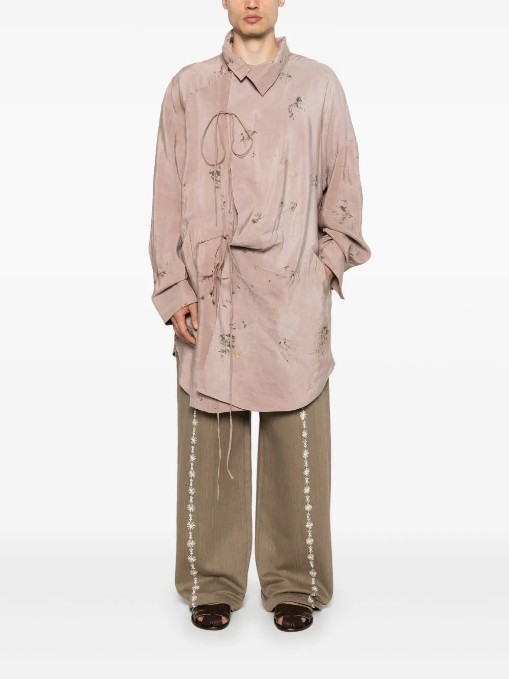 Ziggy Chen paint-splatter shirt