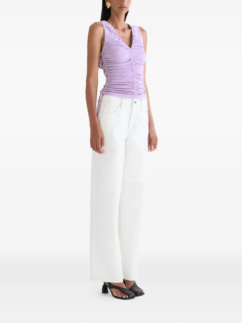 Anna Quan  smocked T-shirt