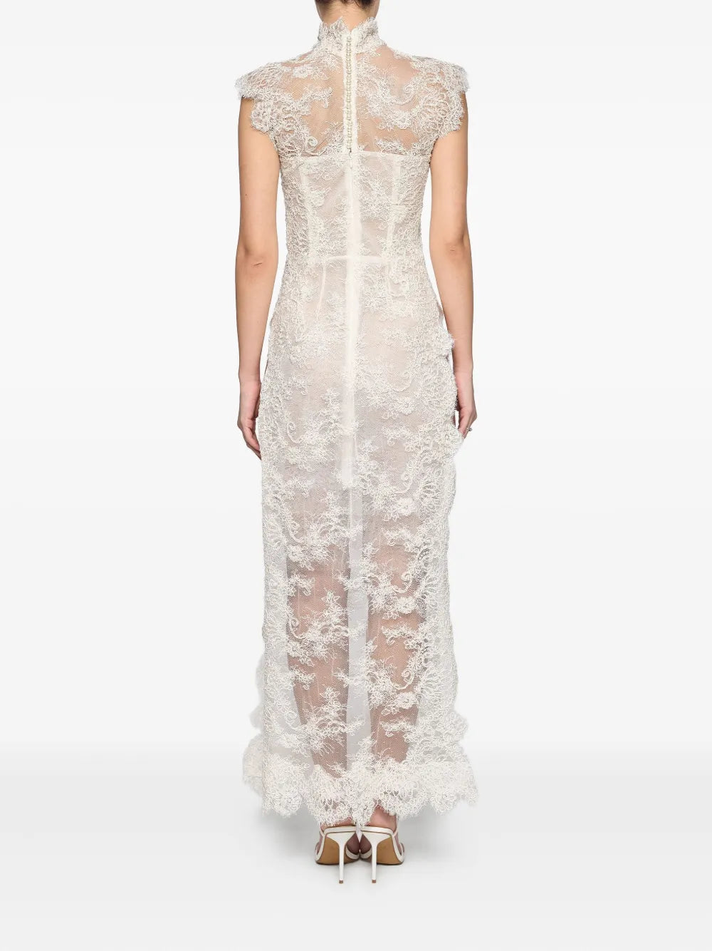 Ana Radu  lace high-neck dress