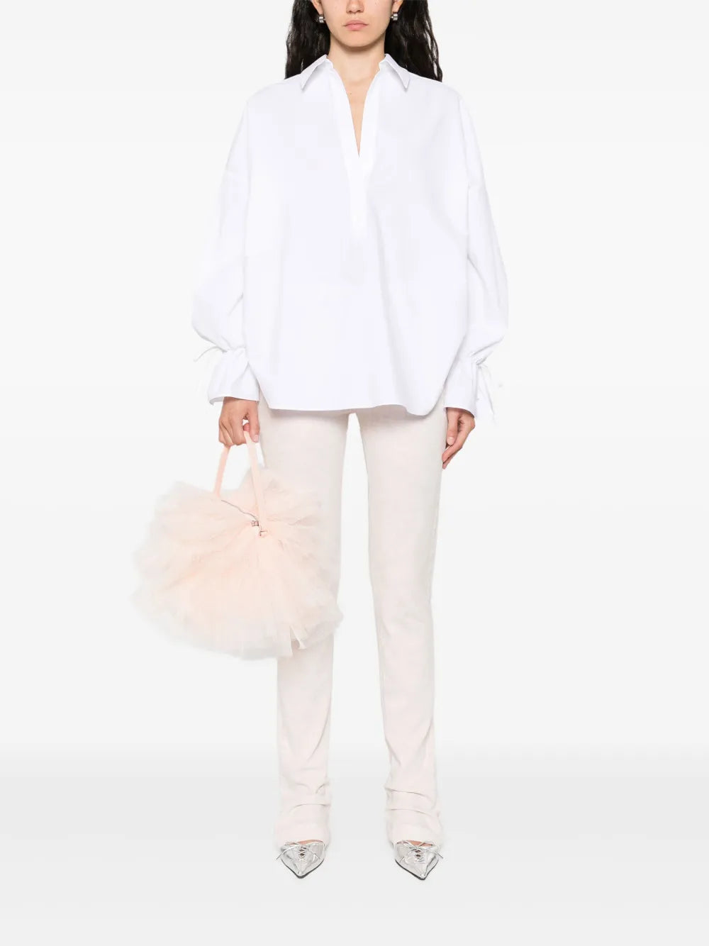 Blumarine  polo-collar poplin shirt