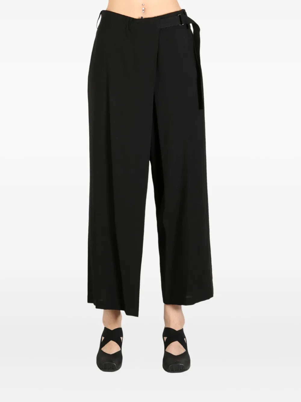 Yohji Yamamoto  wrap-design trousers