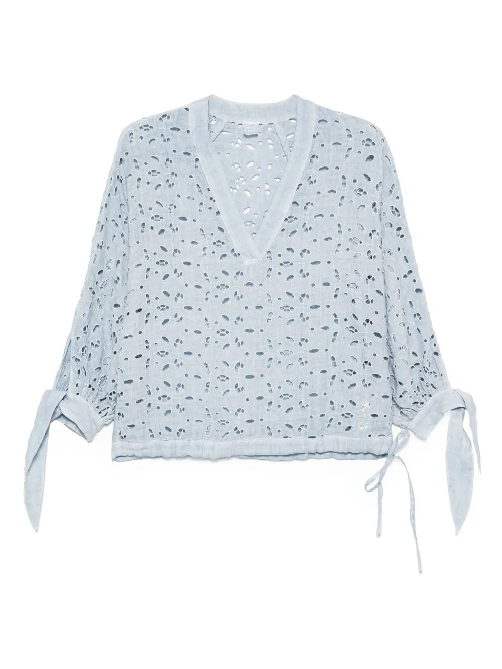 120% Lino  embroidered blouse