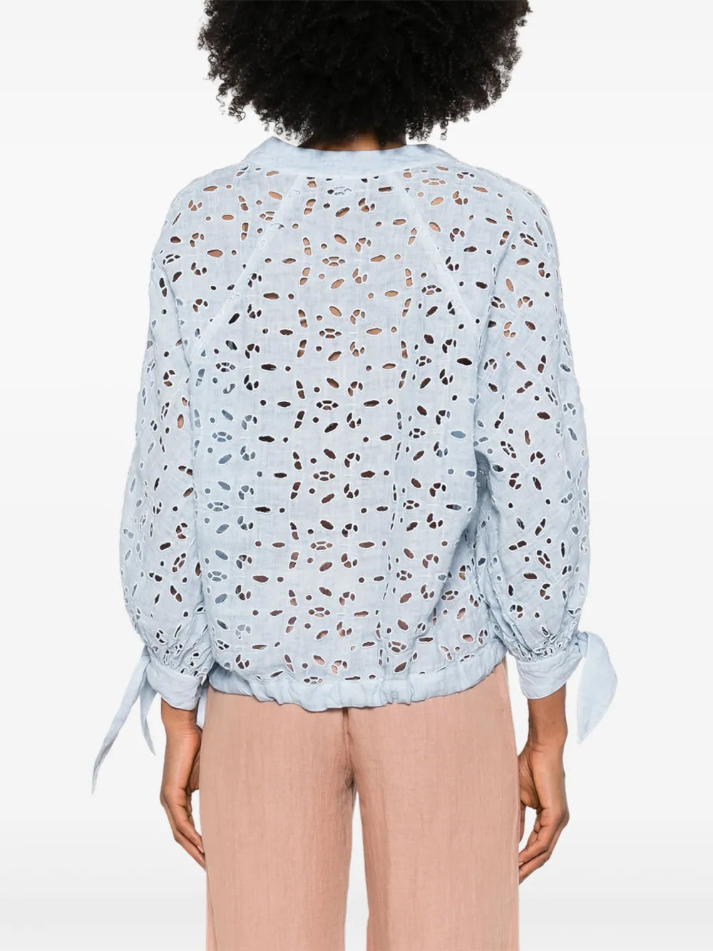 120% Lino  embroidered blouse
