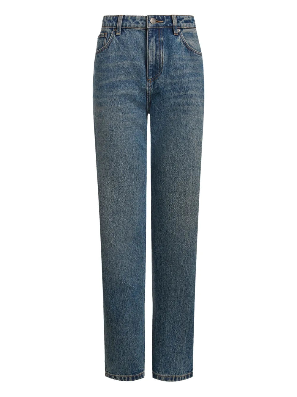 12 STOREEZ  high-rise straight-leg jeans