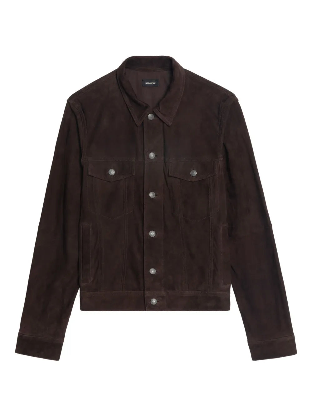 Zadig&Voltaire  Bases button-fastening suede jacket