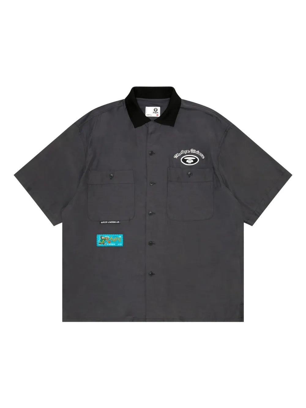 AAPE BY *A BATHING APE®  logo-appliqué short-sleeve shirt