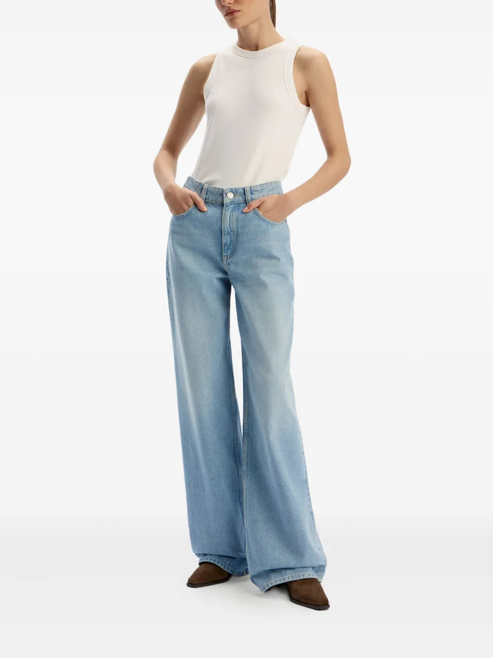12 STOREEZ  415 wide-leg jeans