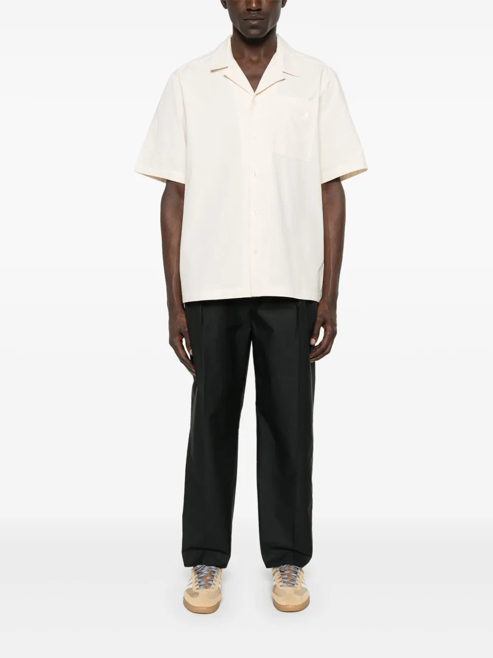 adidas  seersucker shirt