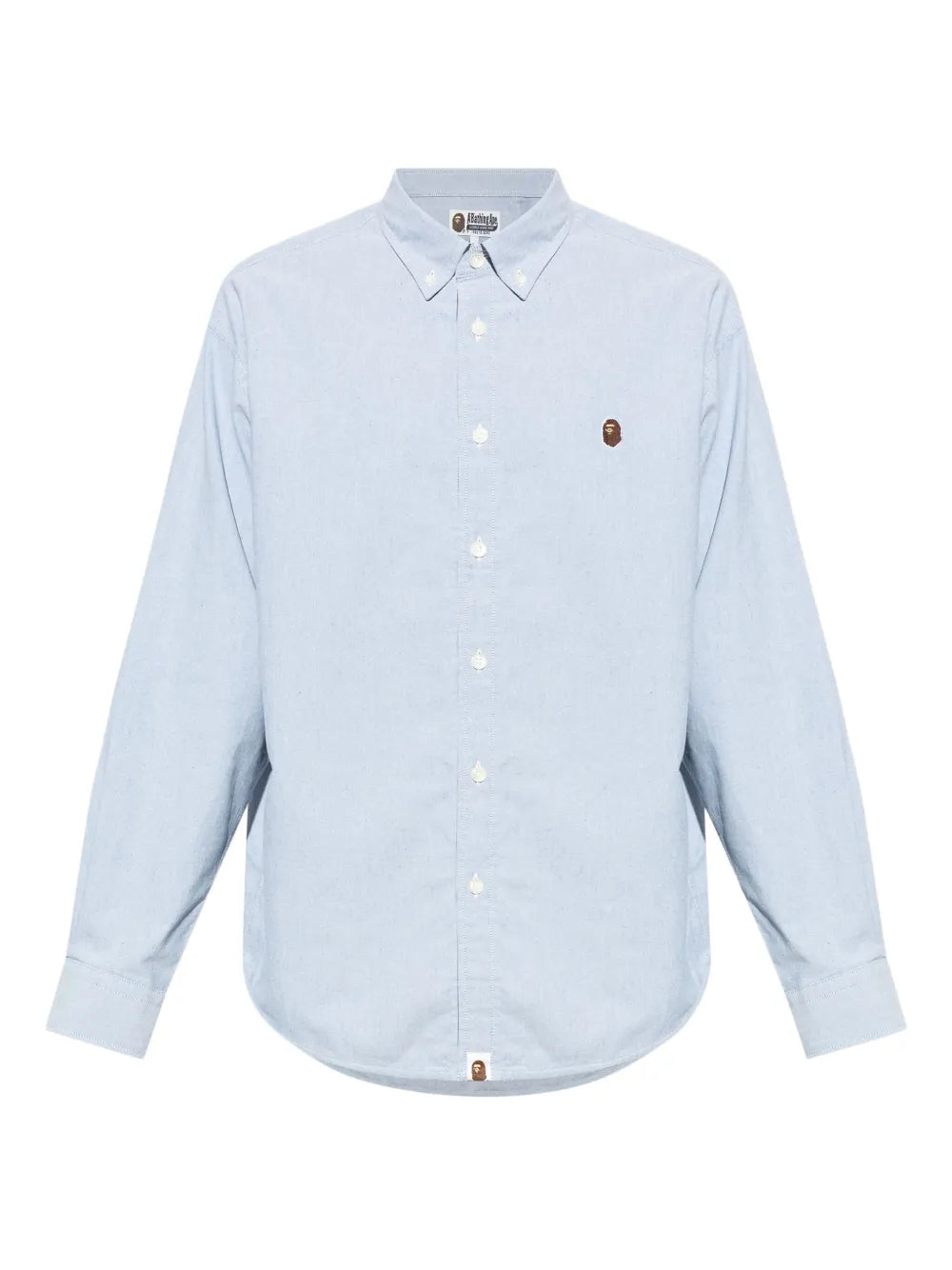 A BATHING APE®  logo-embroidered shirt