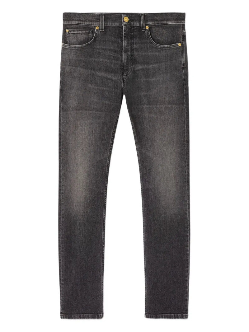 Versace  La Medusa embroidery-detail jeans