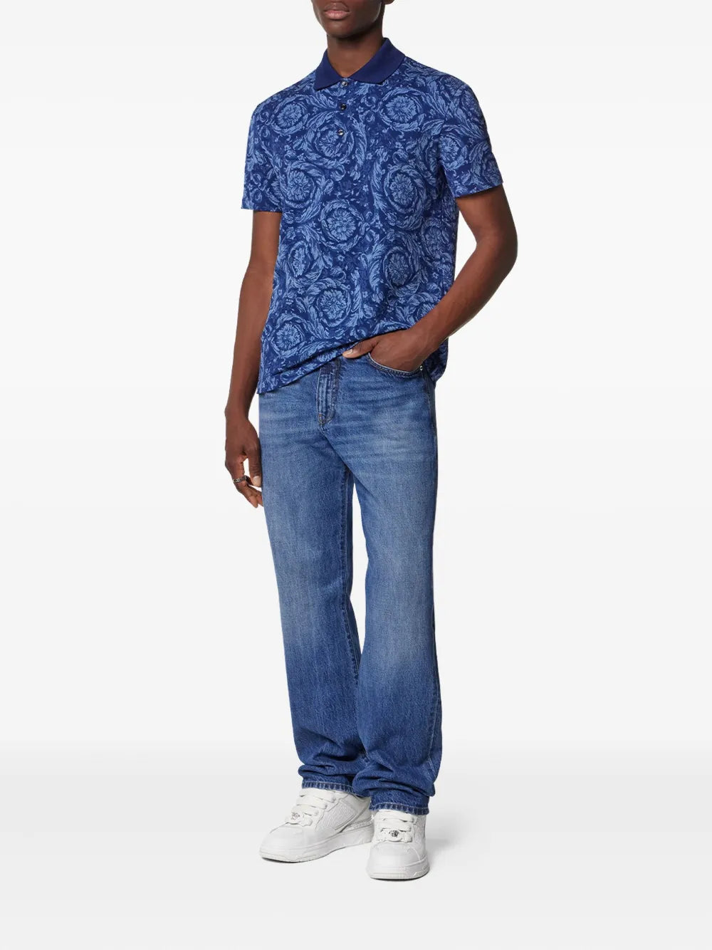 Versace Barocco polo shirt