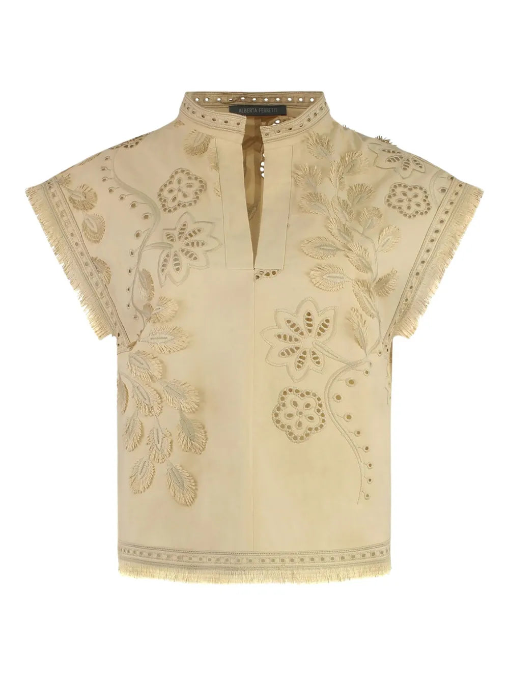 Alberta Ferretti  embroidered blouse