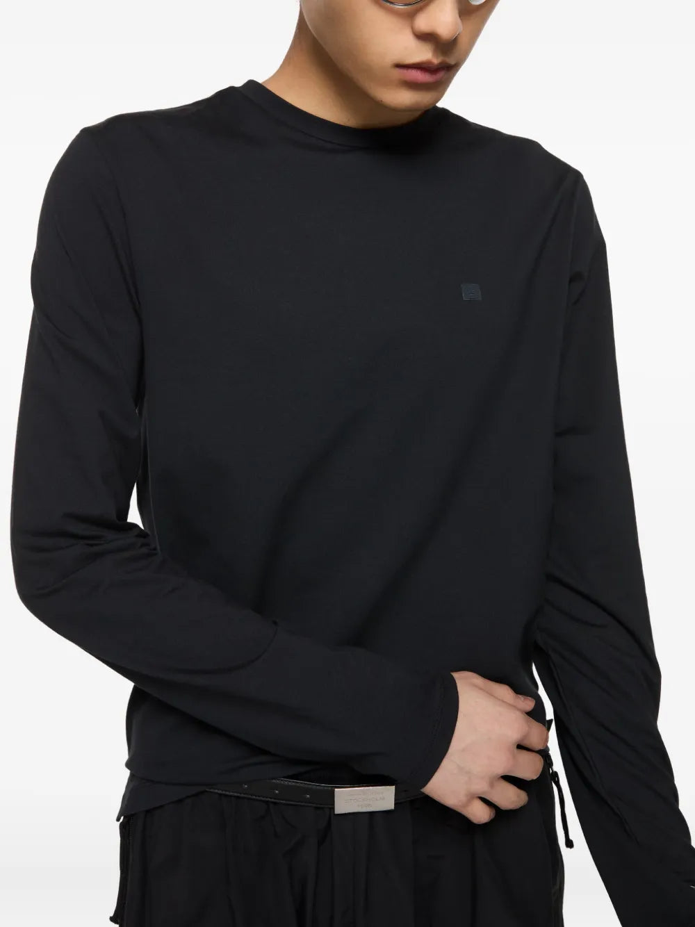 Acne Studios  logo-patch long-sleeve T-shirt