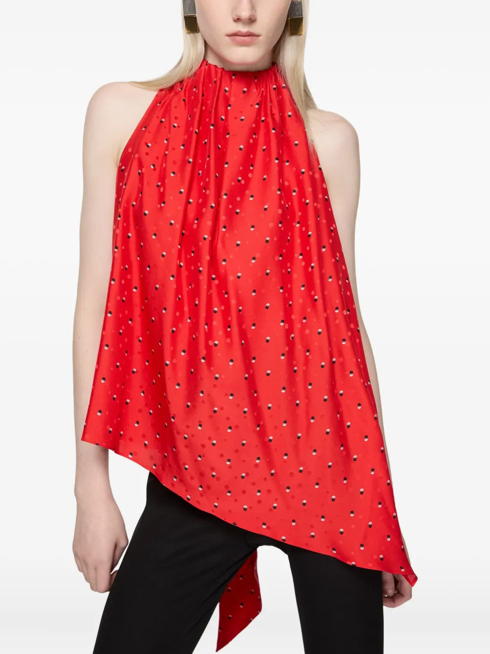 Acne Studios bow-detail asymmetric top