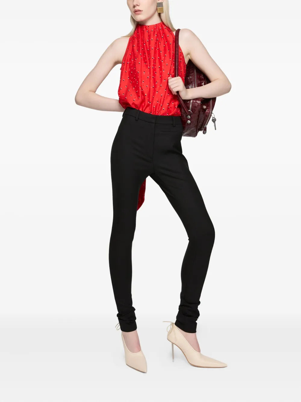 Acne Studios bow-detail asymmetric top