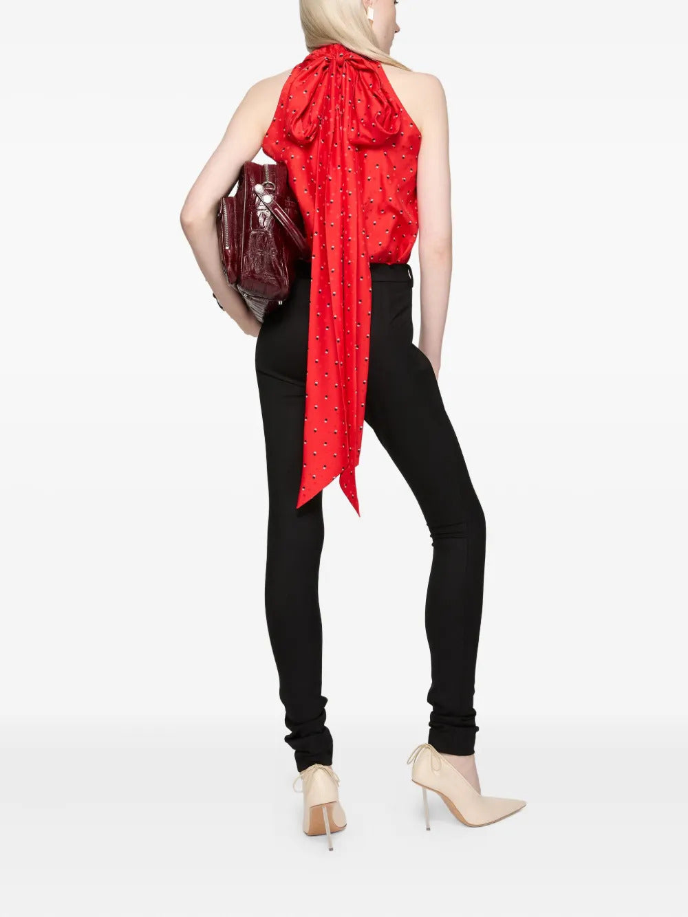 Acne Studios bow-detail asymmetric top