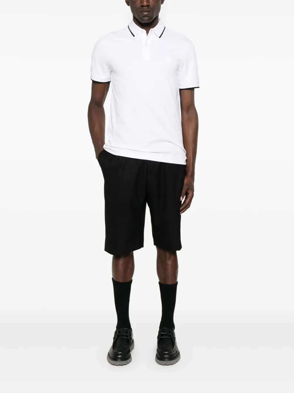 BOSS piqué polo shirt