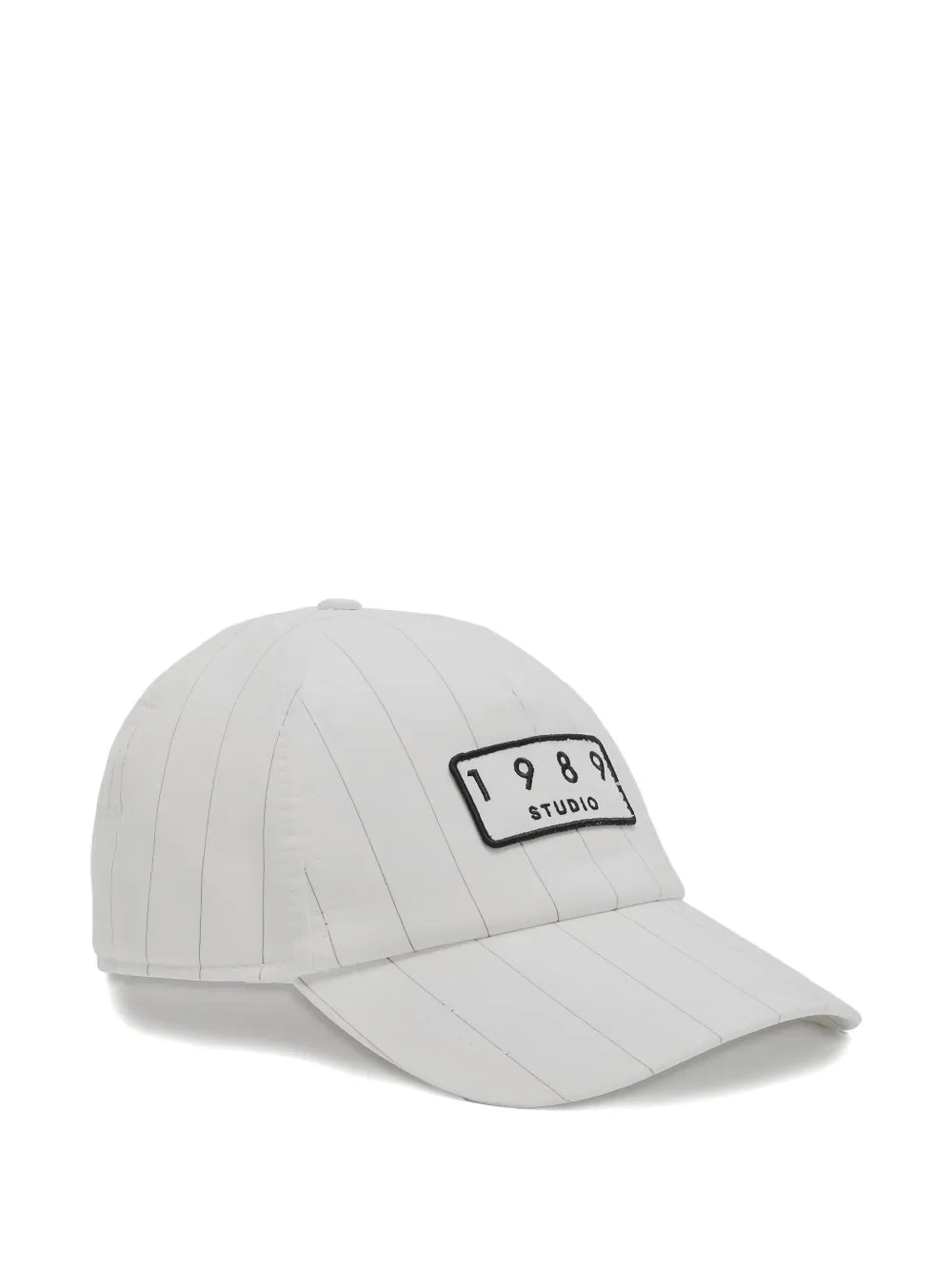 1989 STUDIO  striped logo-patch cotton cap