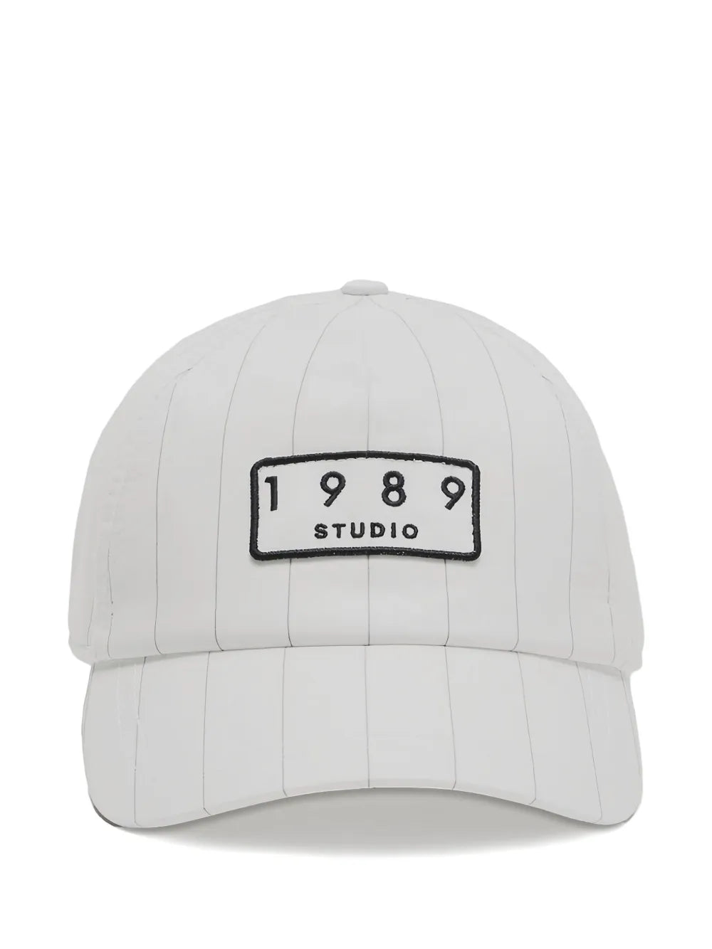 1989 STUDIO  striped logo-patch cotton cap