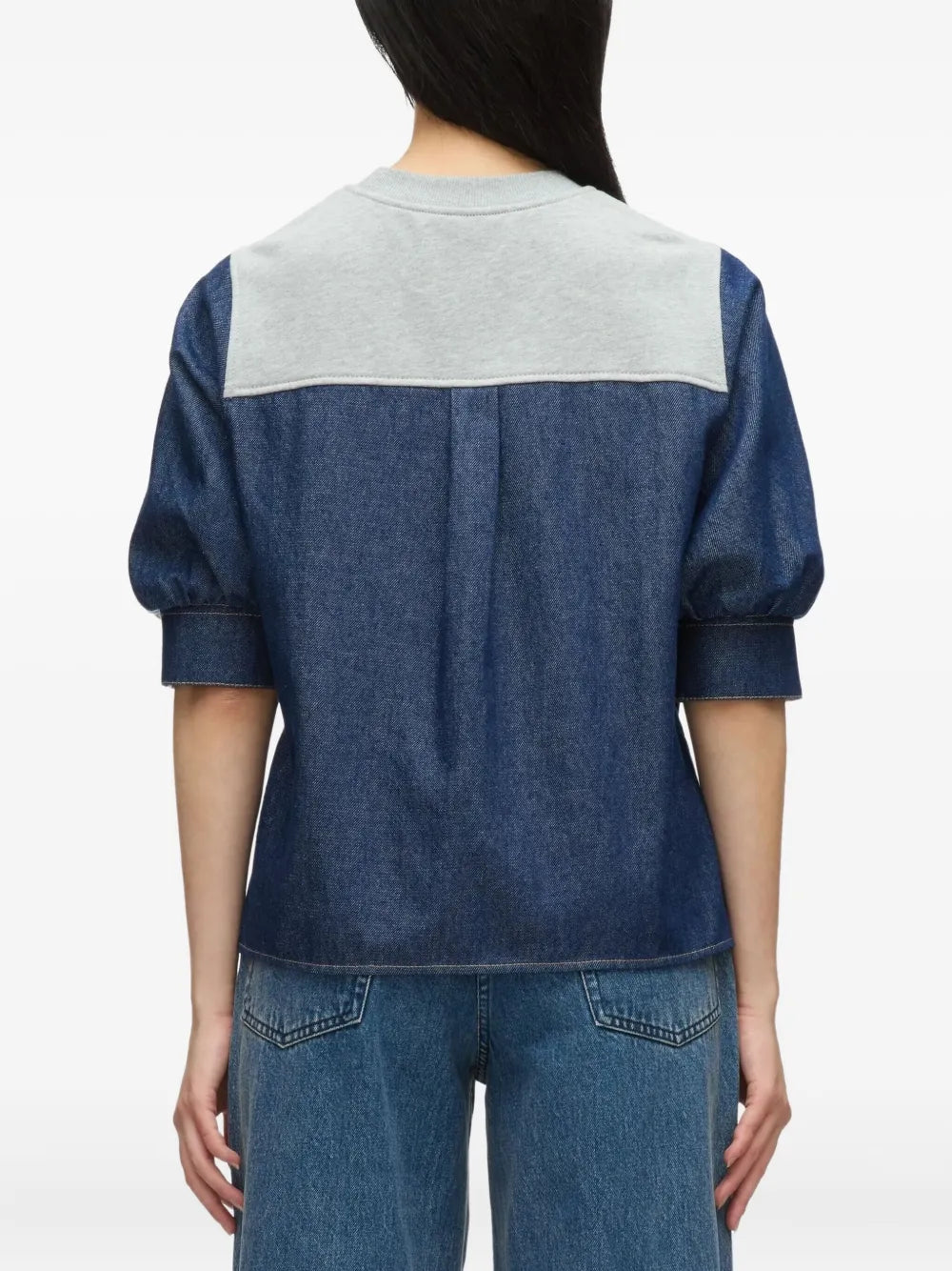 3.1 Phillip Lim  panelled denim sweatshirt