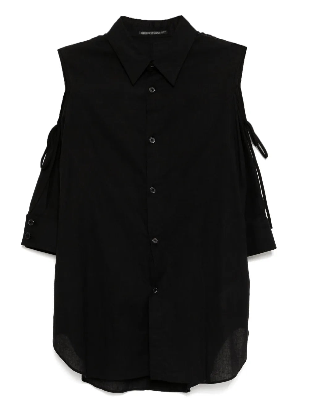 Yohji Yamamoto  asymmetric-shoulder shirt