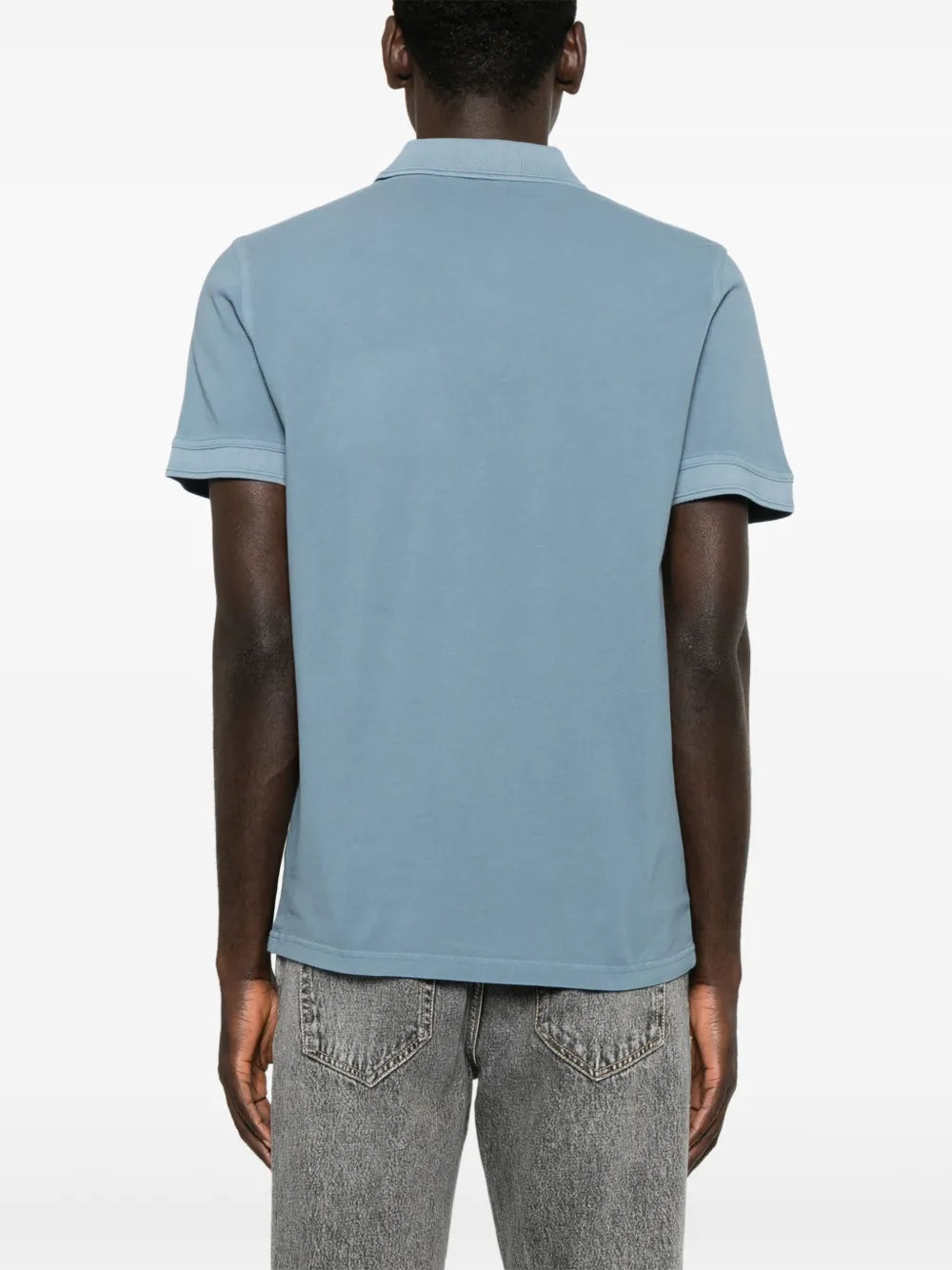 BOSS  logo-embroidered piqué polo shirt
