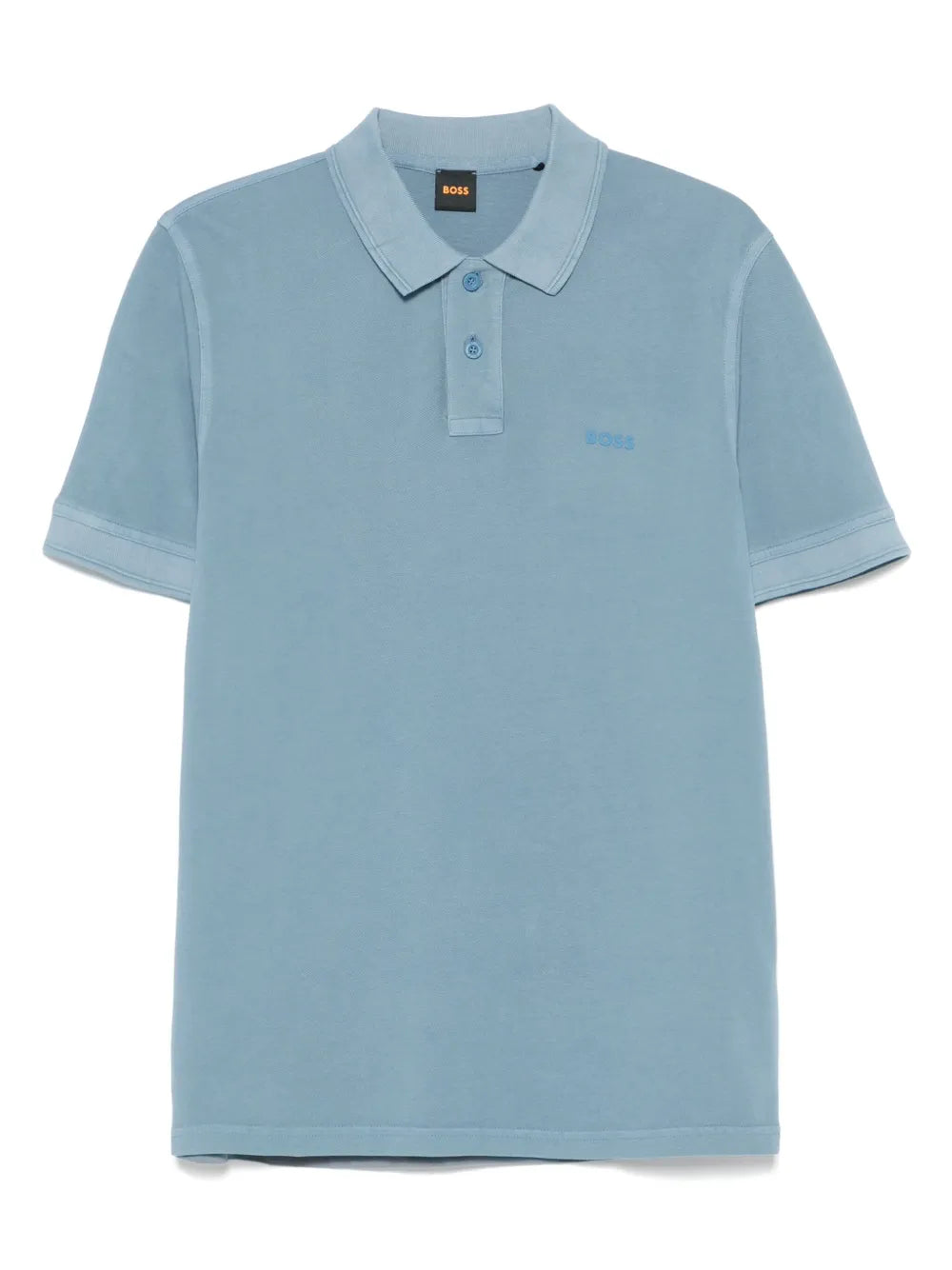 BOSS  logo-embroidered piqué polo shirt