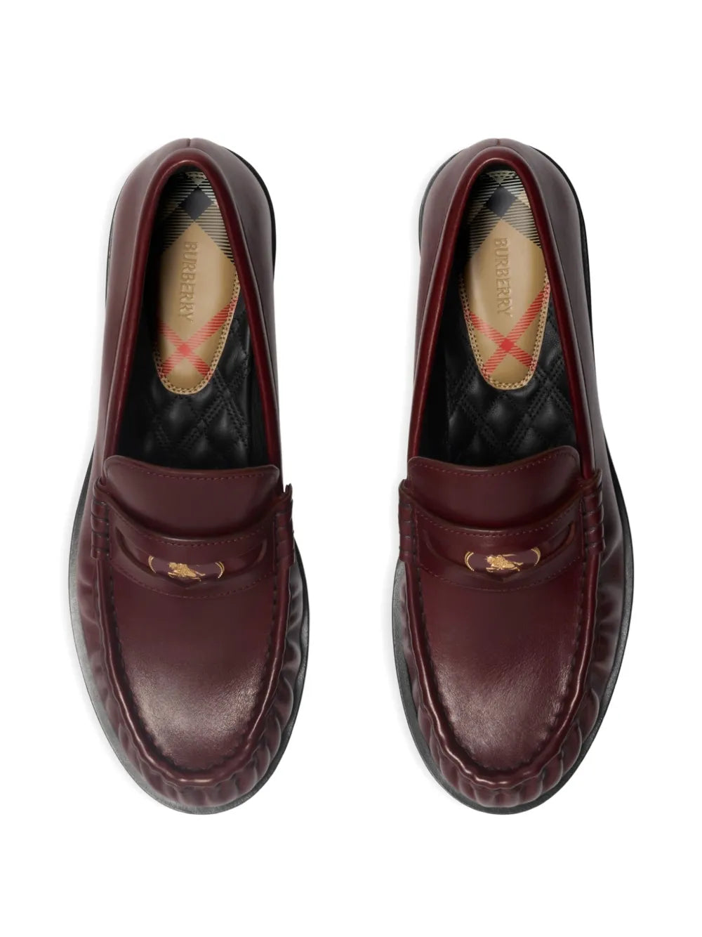 Burberry  leather cadet loafers