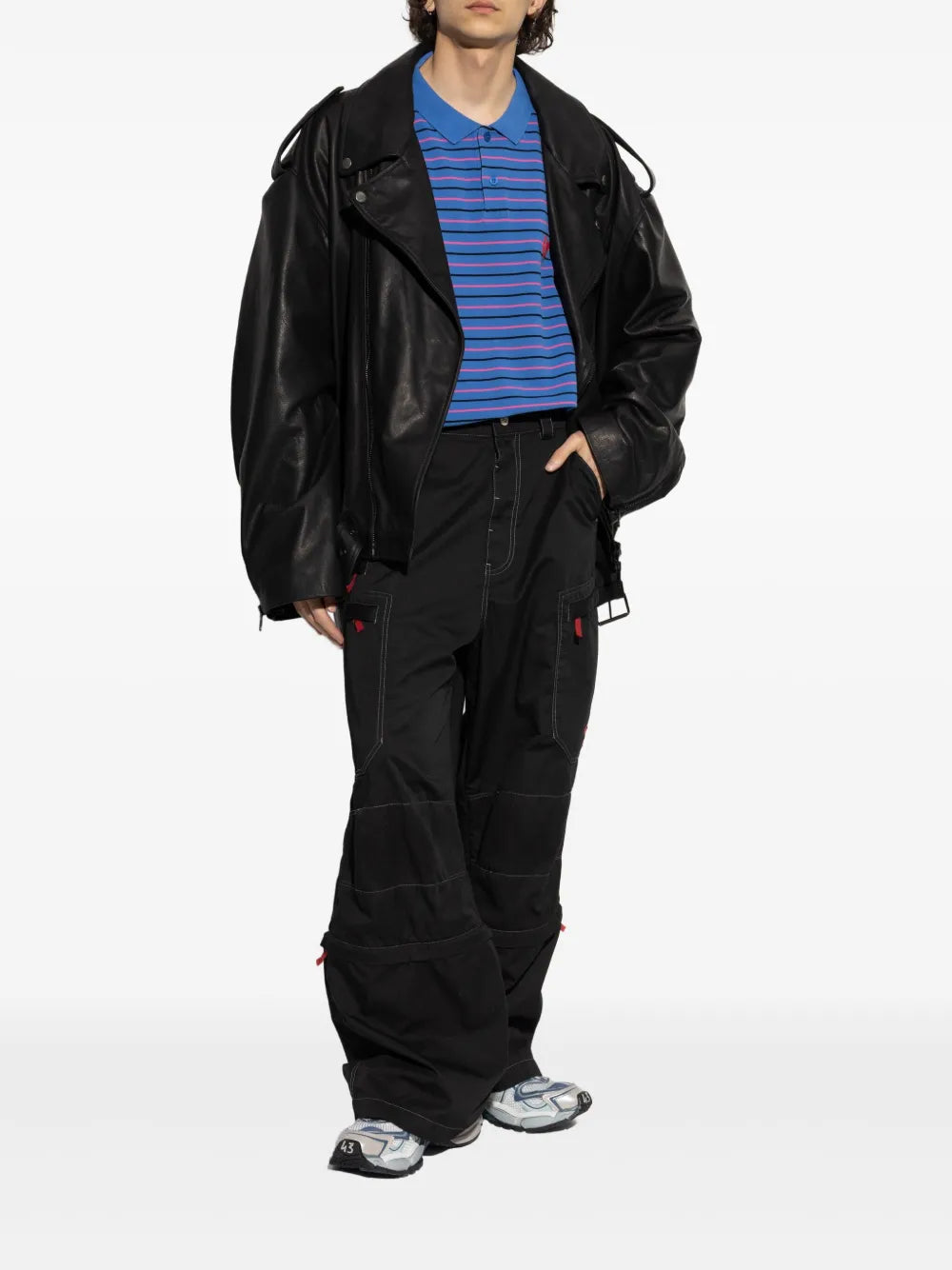 Balenciaga striped polo shirt